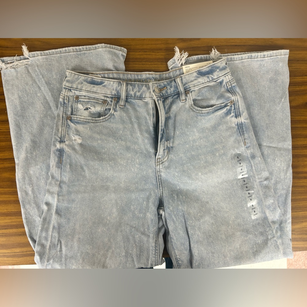 American Eagle Womens Jeans Super High Rise/Baggy Wide Leg size 8/29W NEW - Picture 4 of 7